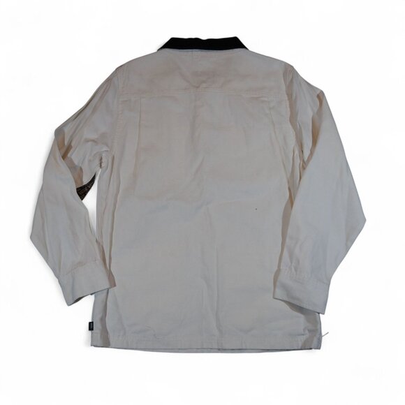 Vans Drill Chore Anorak Quarter Zip Antique White Men's M VN0A7SDI - Picture 2 of 10